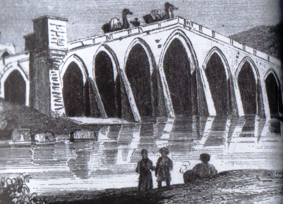 A view of the Sultan Suleiman Bridge 